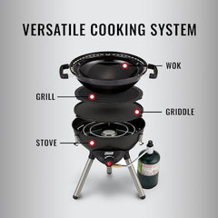 4-in-1 Portable Propane Gas Cooking System