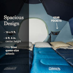 Skydome™ XL 10-Person Camping Tent with Dark Room™ Technology