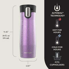 Contigo® West Loop 3.0 Stainless Steel Travel Mug with AUTOSEAL® Lid, 20oz, 2-Pack