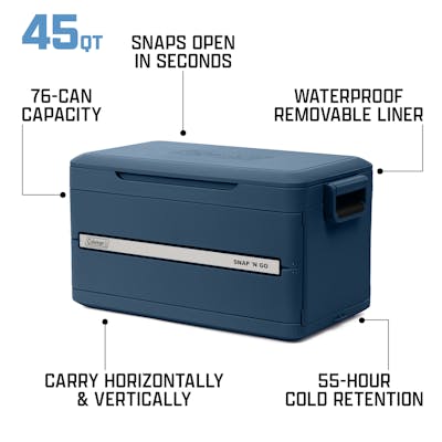 Snap 'N Go 45-Quart Collapsible Hard Cooler