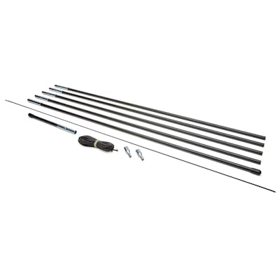 Fiberglass Tent Pole Replacement Kit, 9.5 mm