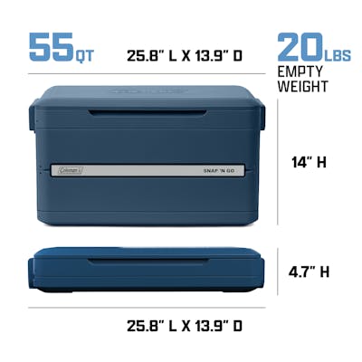 Snap 'N Go 55-Quart Collapsible Hard Cooler