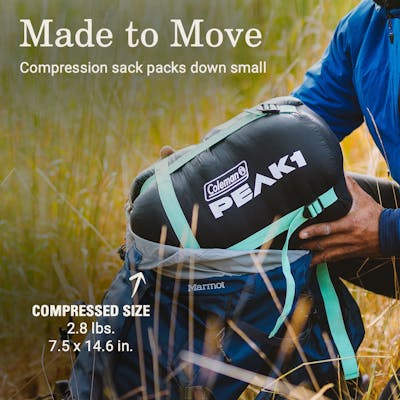 PEAK1™ 20°F Mummy Down Sleeping Bag - Regular