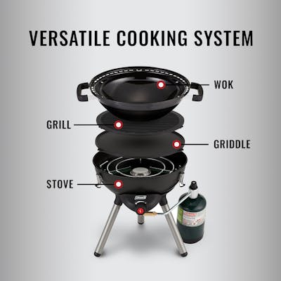4-in-1 Portable Propane Gas Cooking System