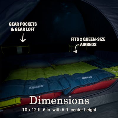 Skydome™ 6-Person Screen Room Camping Tent with Dark Room™ Technology
