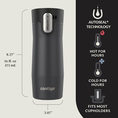 Contigo® West Loop 3.0 Stainless Steel Travel Mug with AUTOSEAL® Lid, 16oz