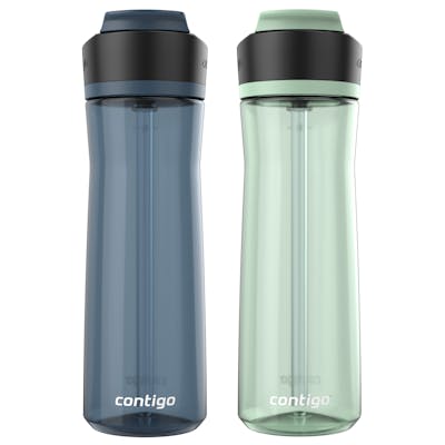 Contigo® Ashland 2.0 Water Bottle with AUTOSPOUT® Lid, 24 oz, 2-Pack