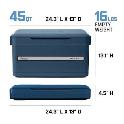 Snap 'N Go 45-Quart Collapsible Hard Cooler