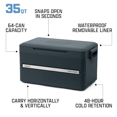 Snap 'N Go 35-Quart Collapsible Hard Cooler