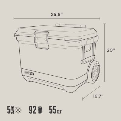 Pro 55-Quart Hard Cooler, Desert Sand