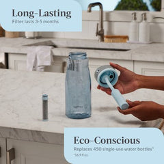 Contigo® Wells Plastic Filter Water Bottle with AUTOSPOUT® Straw Lid, 32 Oz.